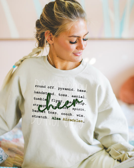 Airedales Cheer Words Tee