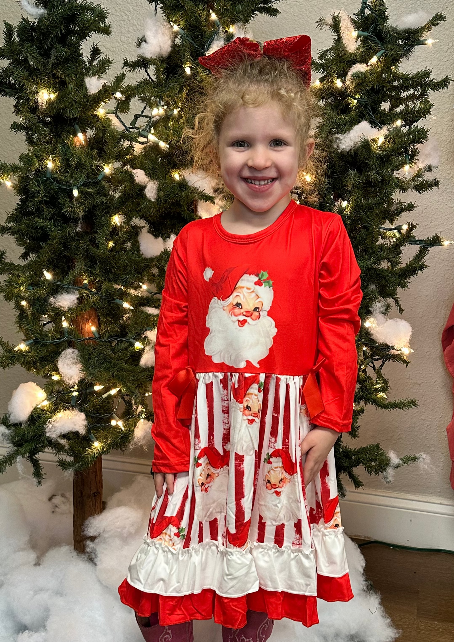 RTS Vintage Santa Twirl Dress