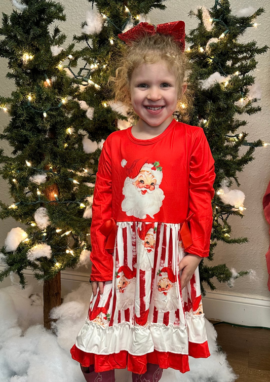 RTS Vintage Santa Twirl Dress