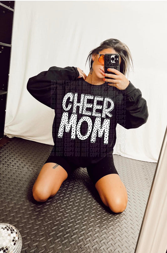 Cheer Mom Dots Tee