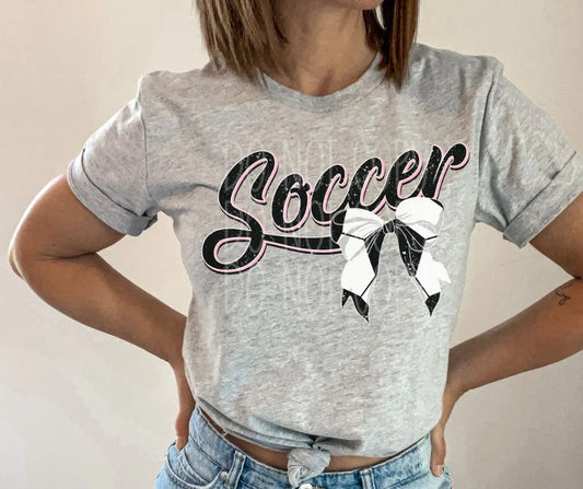 Soccer Bow Tee