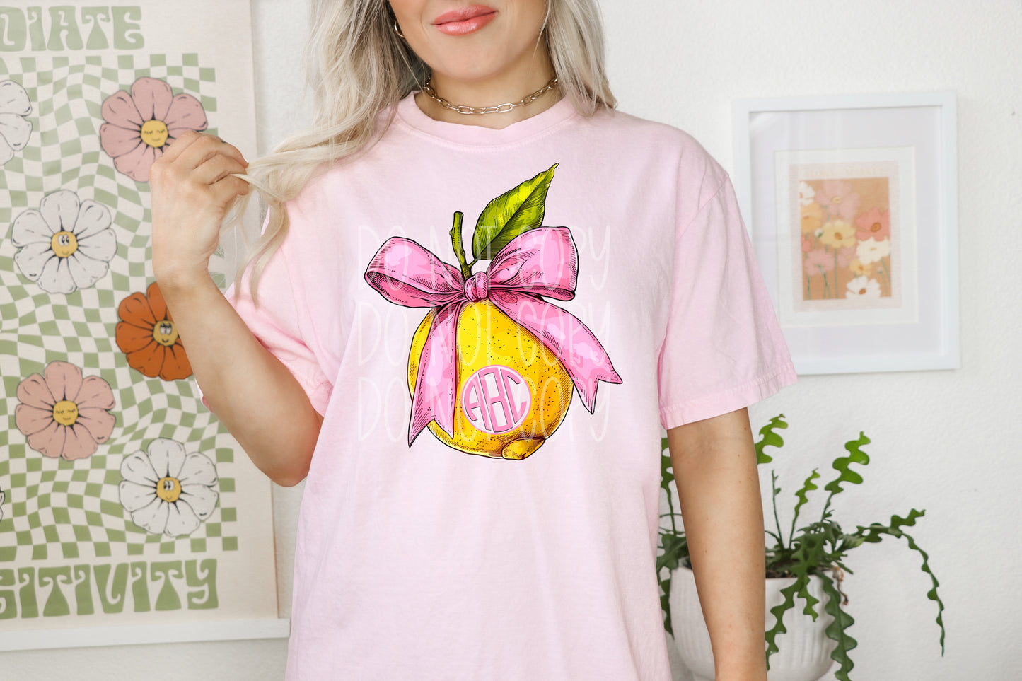 Lemon Monogram Tee