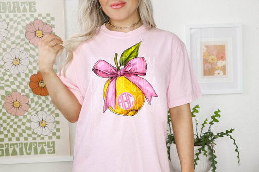 Lemon Monogram Tee