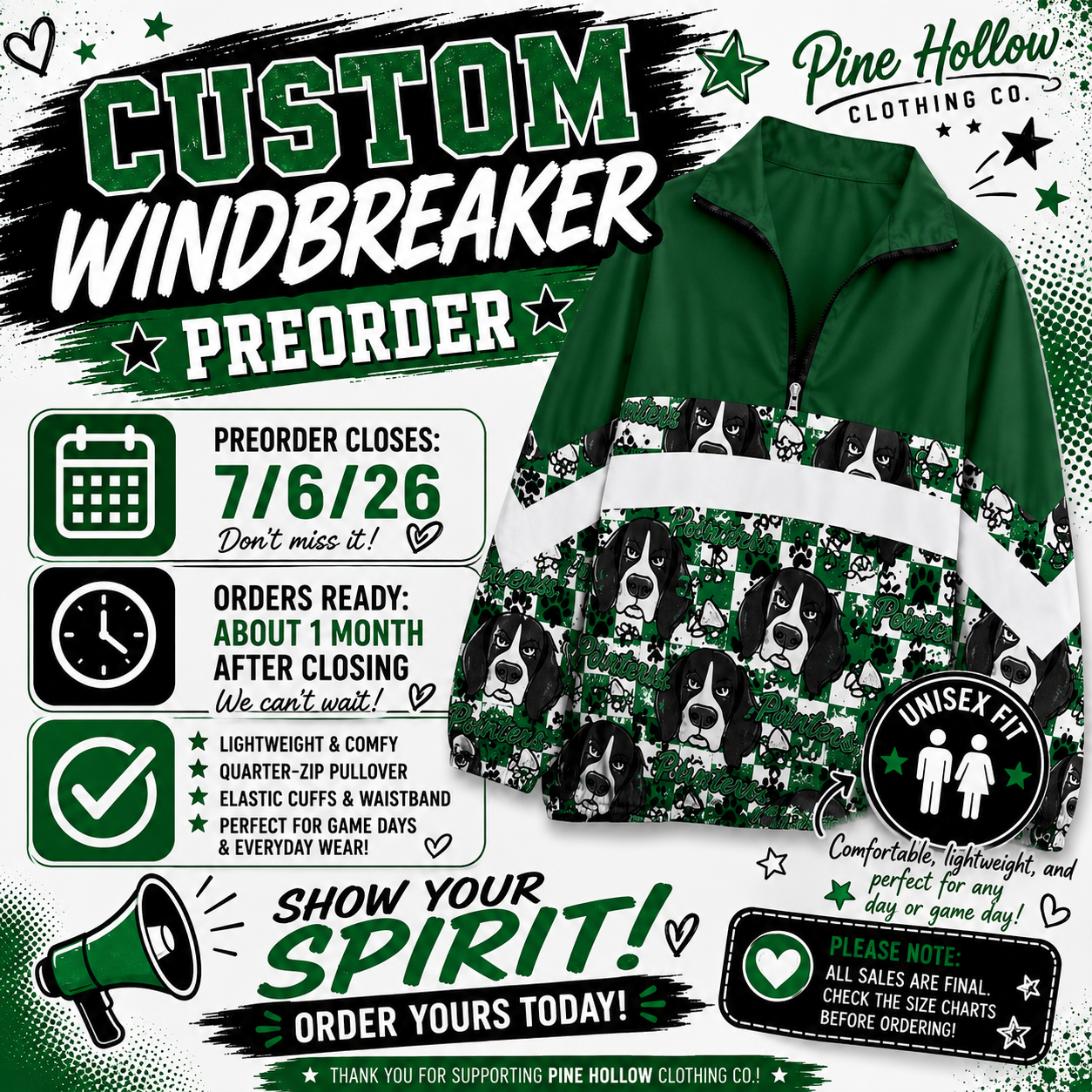 PREORDER Pointer Checkered Windbreaker
