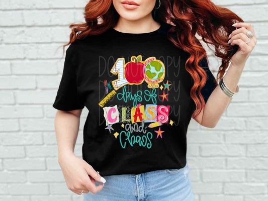100 Days Of Class and Chaos Tee