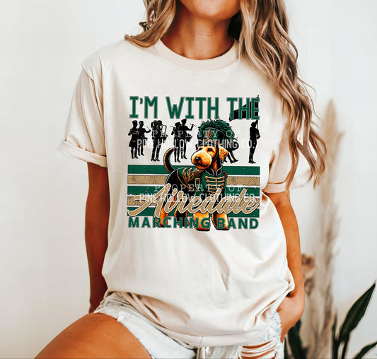 I'm With The Airedale Marching Band Tee