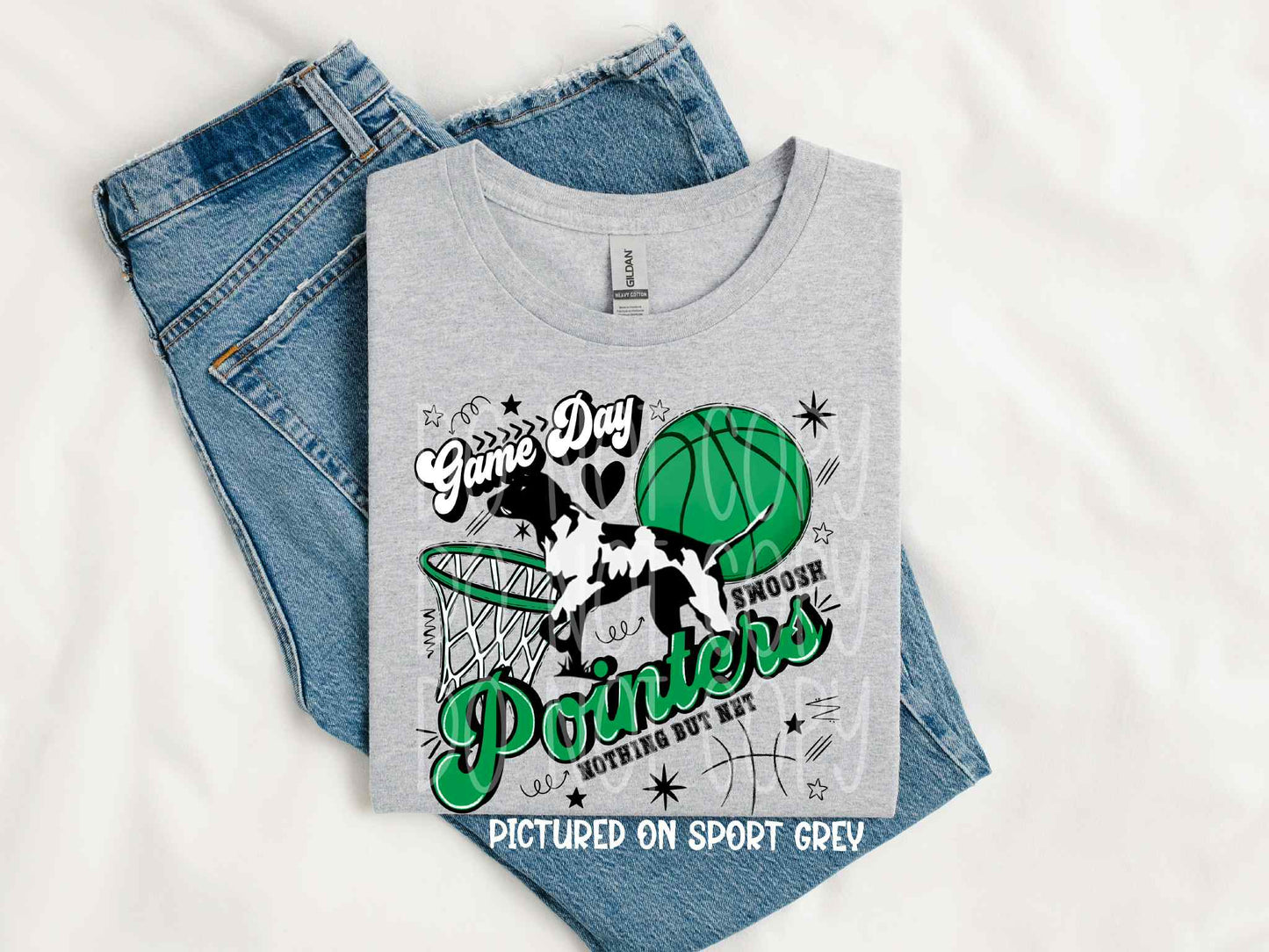 Game Day Nothing But Net Pointers Tee