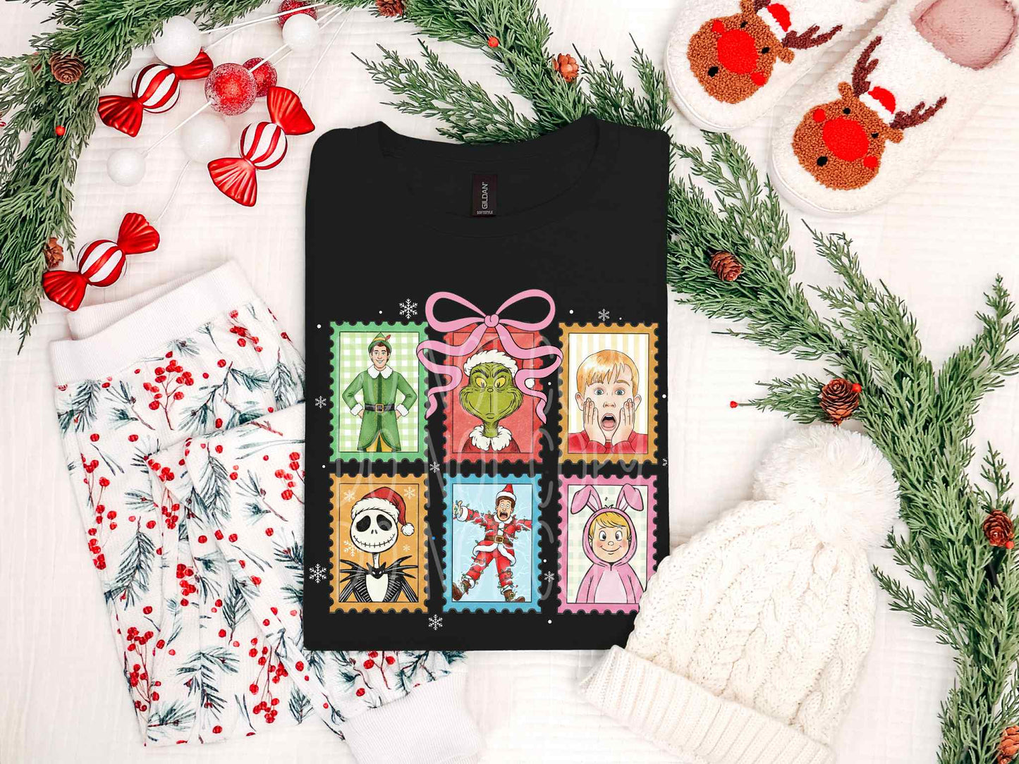 Christmas Character Coquette Tee
