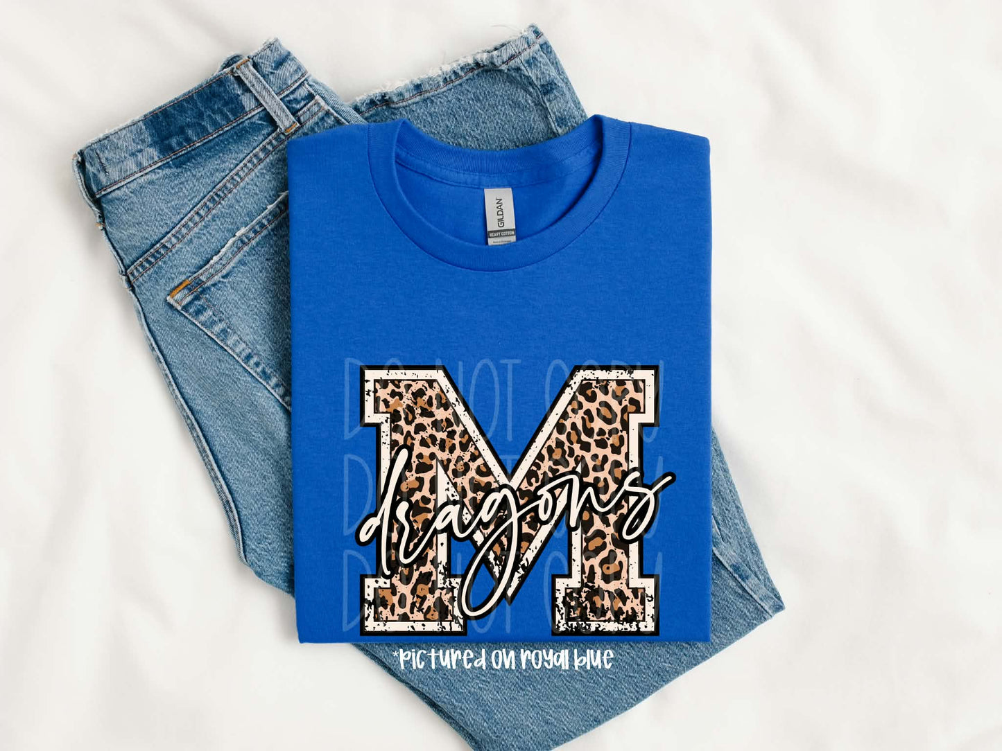 M Dragons Distressed Tee