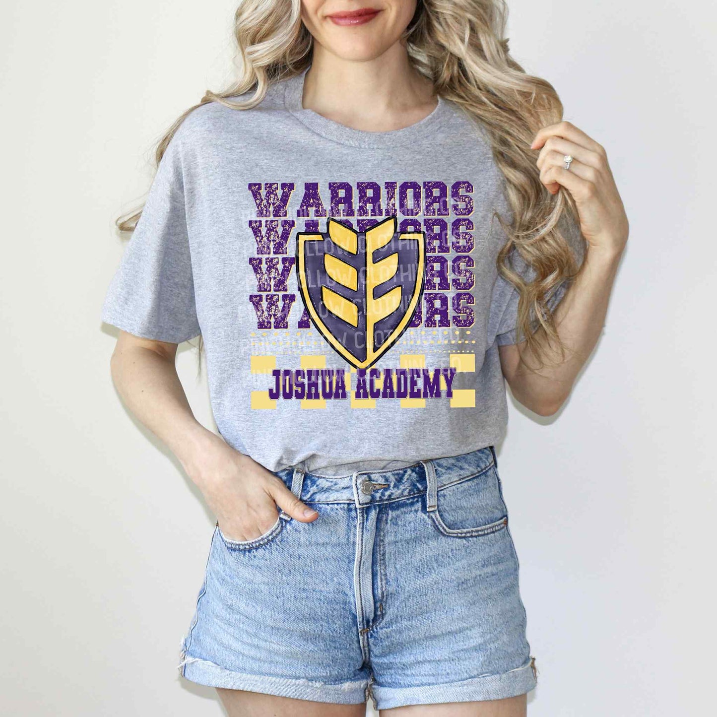 Joshua Warriors Stacked Checkered Tee