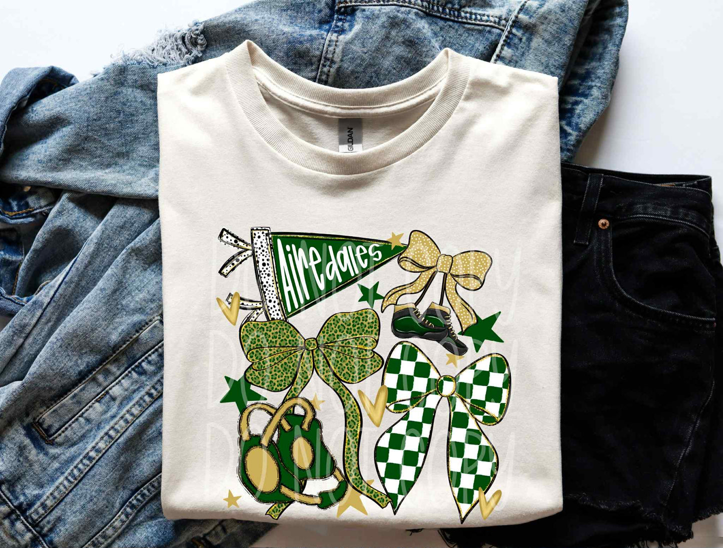 Airedales Coquette Flags Tee