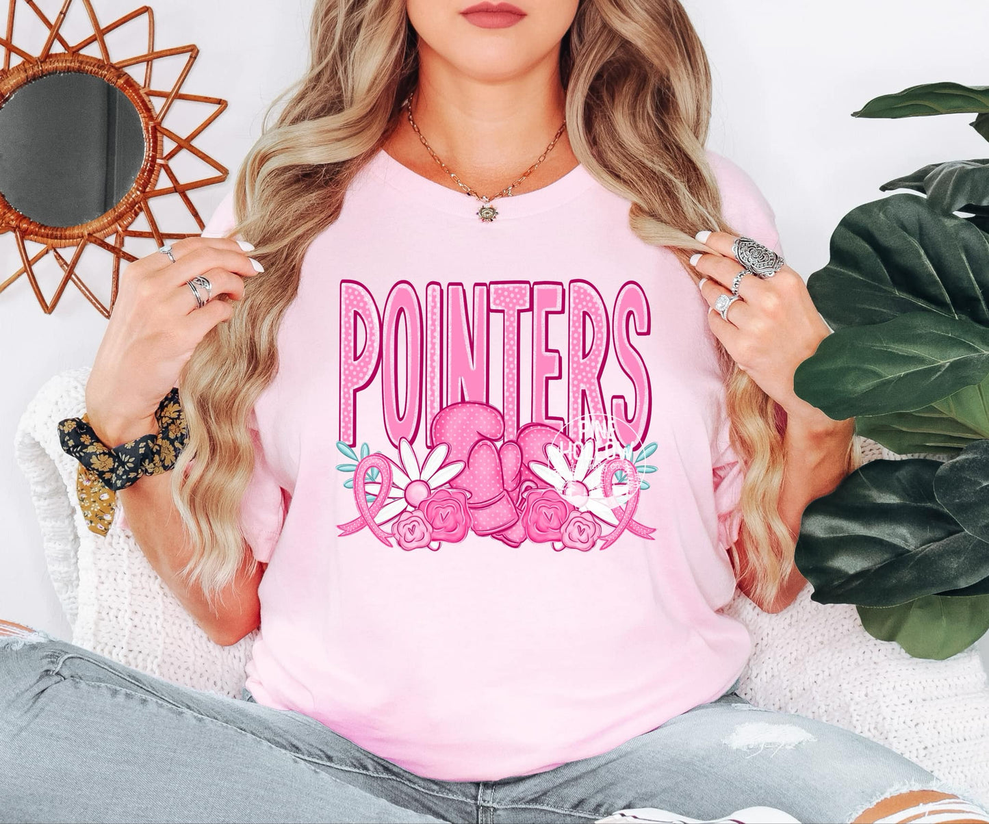 Pointers Pink Gloves Tee