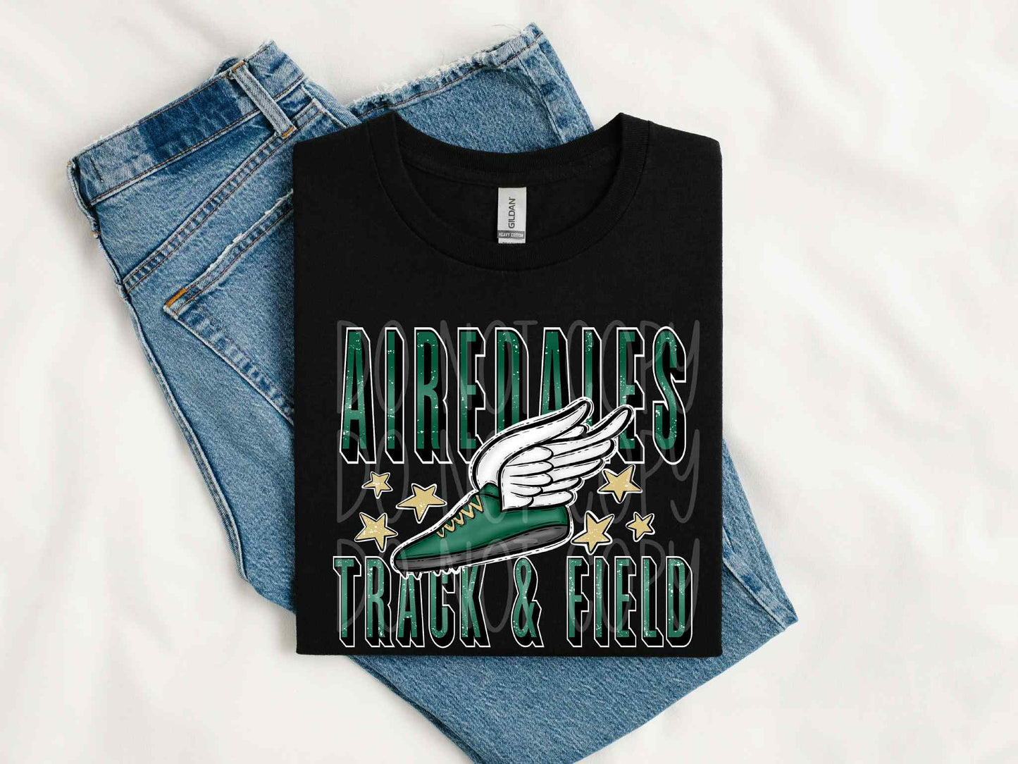 Airedales Track and Field Tee
