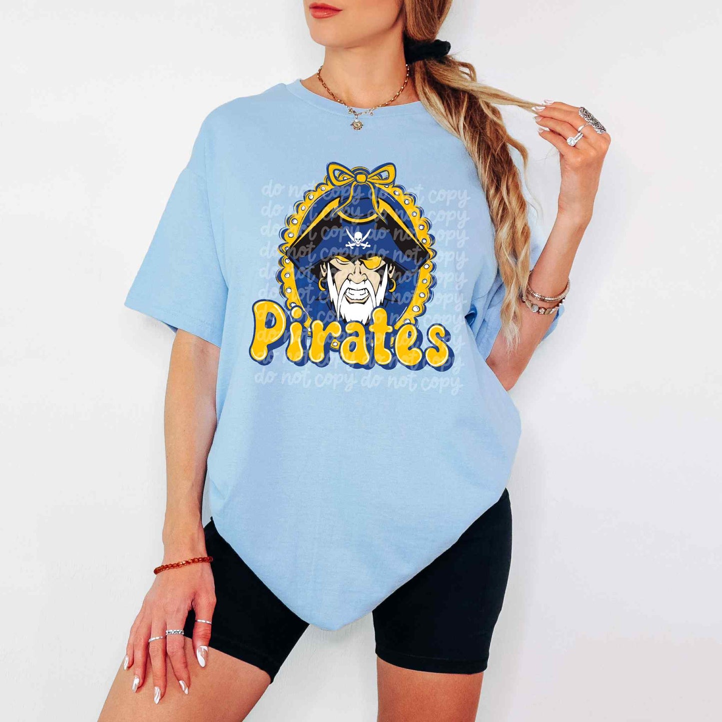 Pirates Coquette Frame & Bow Tee