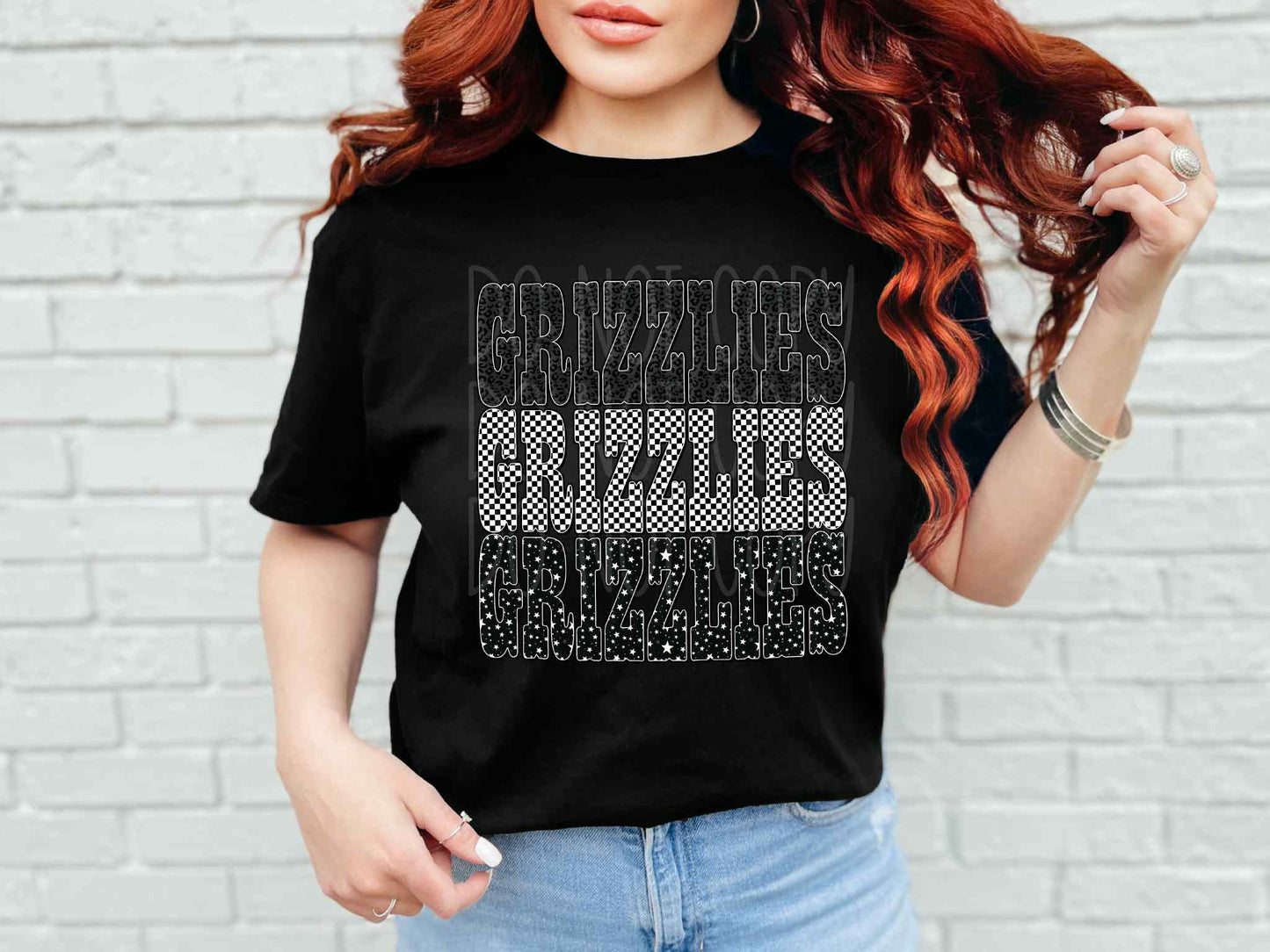 Grizzlies Stacked Tee