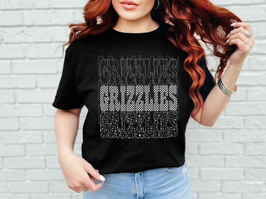 Grizzlies Stacked Tee
