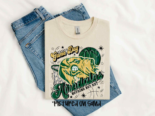 Game Day Nothing But Net Airedales Tee