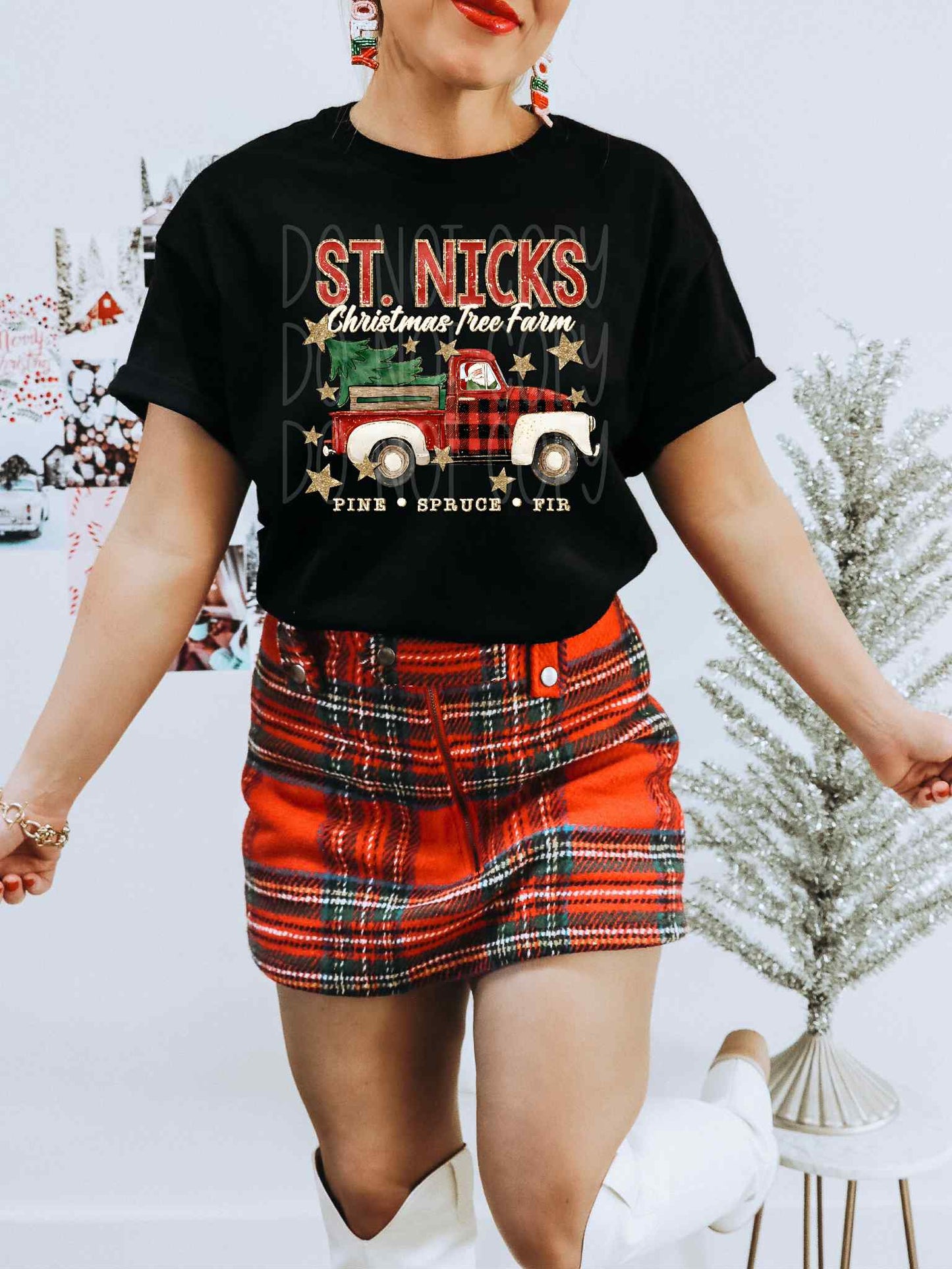 St Nicks Christmas Tree Farm Tee