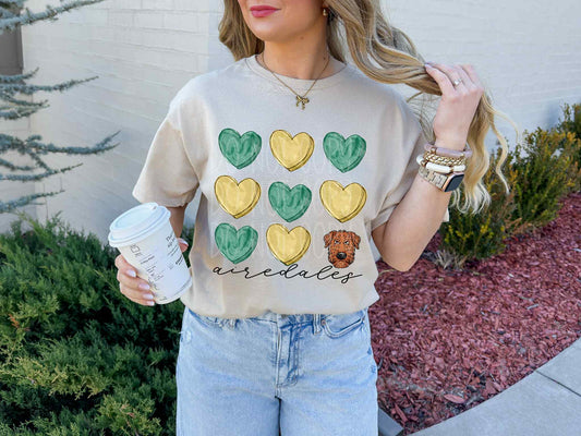 Airedales Hearts Tee