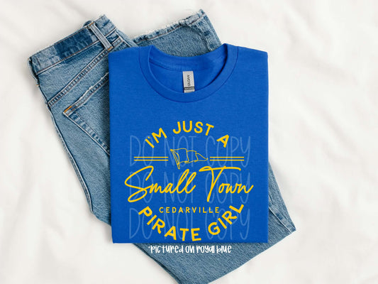 I'm Just A Small Town Pirate Girl Tee