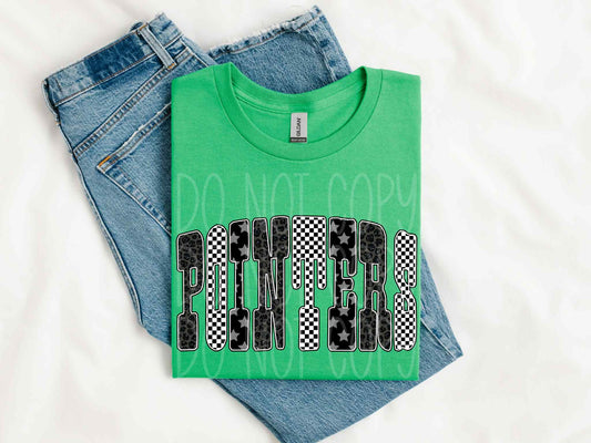 Pointers BW Stars Tee