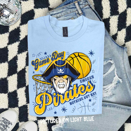 Game Day Nothing But Net Pirates Tee