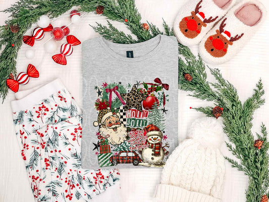 Holly Jolly Collage Tee