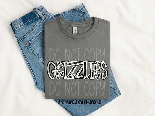 Grizzlies Scribble Vibe Tee