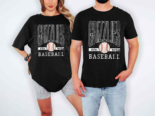 Grizzlies Baseball Retro Tee