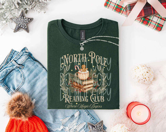 North Pole Reading Club Tee