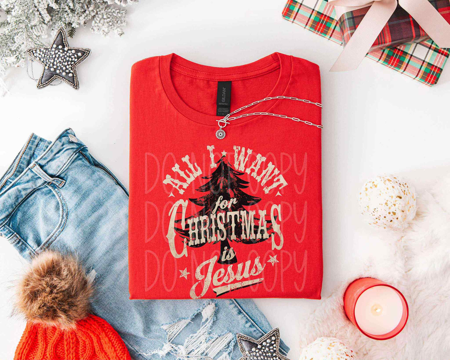 All I Want For Christmas Is Jesus Tee