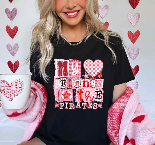 My Heart Belongs To The Pirates Tee