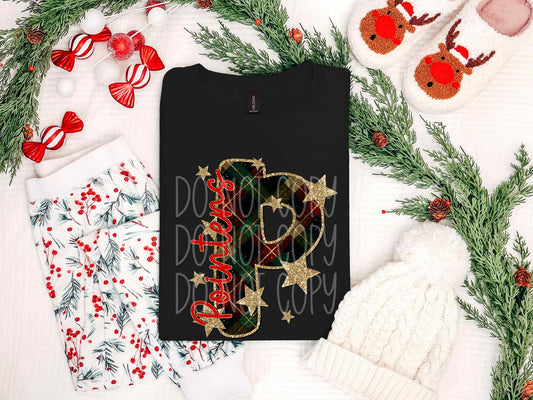 Pointers Plaid Christmas Tee