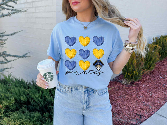 Pirates Hearts Tee