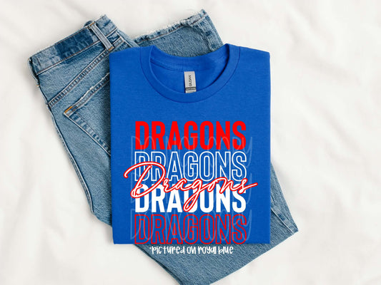 Dragons Stacked Tee