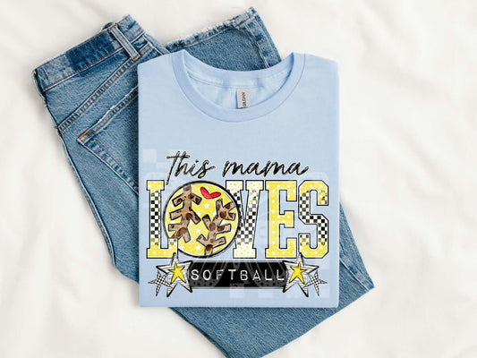 This Mama Loves Softball Tee