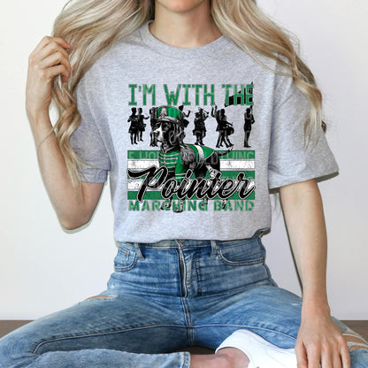 I'm With The Pointer Marching Band Tee