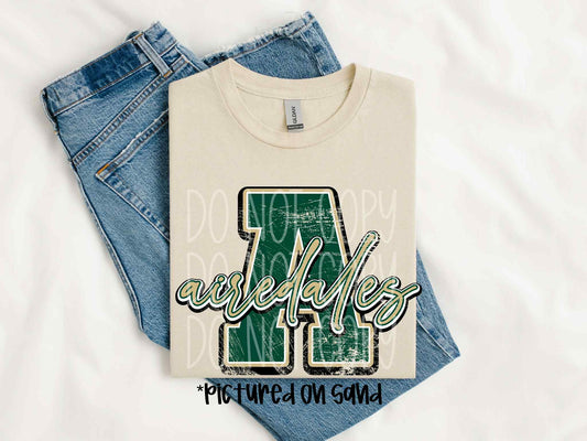 Distressed Airedales Tee