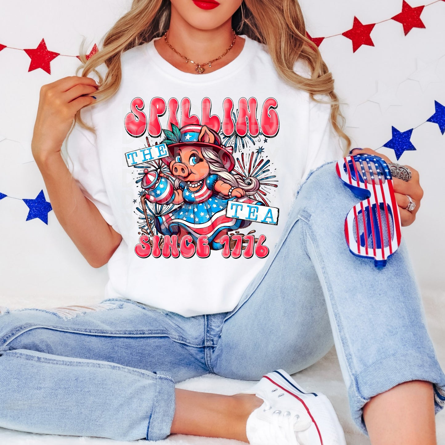 Spilling The Tea Since 1776 Tee