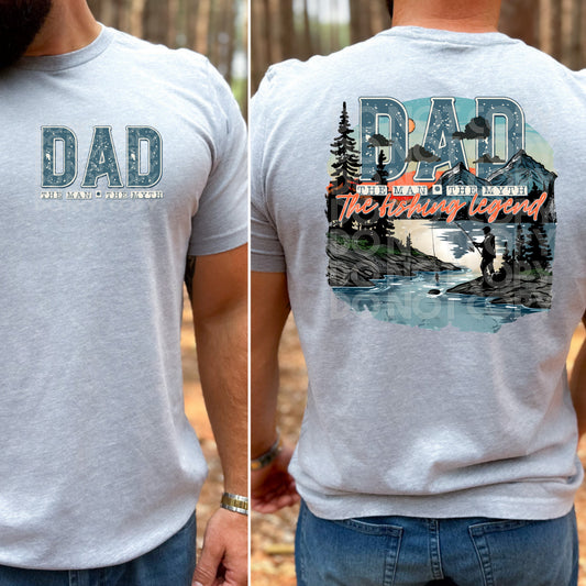 Dad The Man The Myth The Fishing Legend Tee