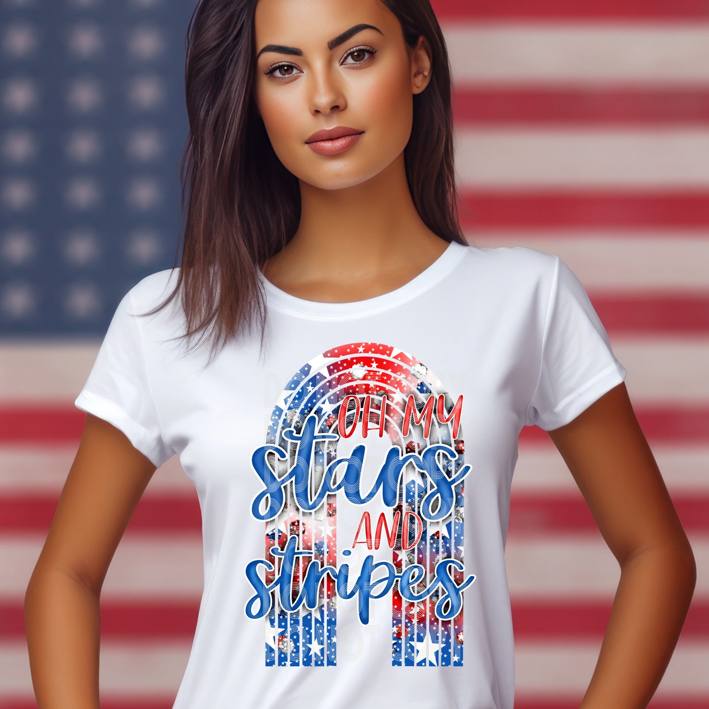 Oh My Stars And Stripes Tee