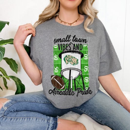 Small Town Vibes Water Tower Airedale Tee