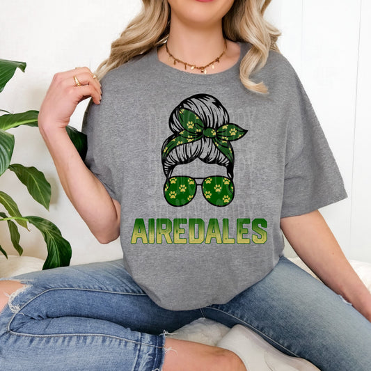 Airedale Messy Bun Tee