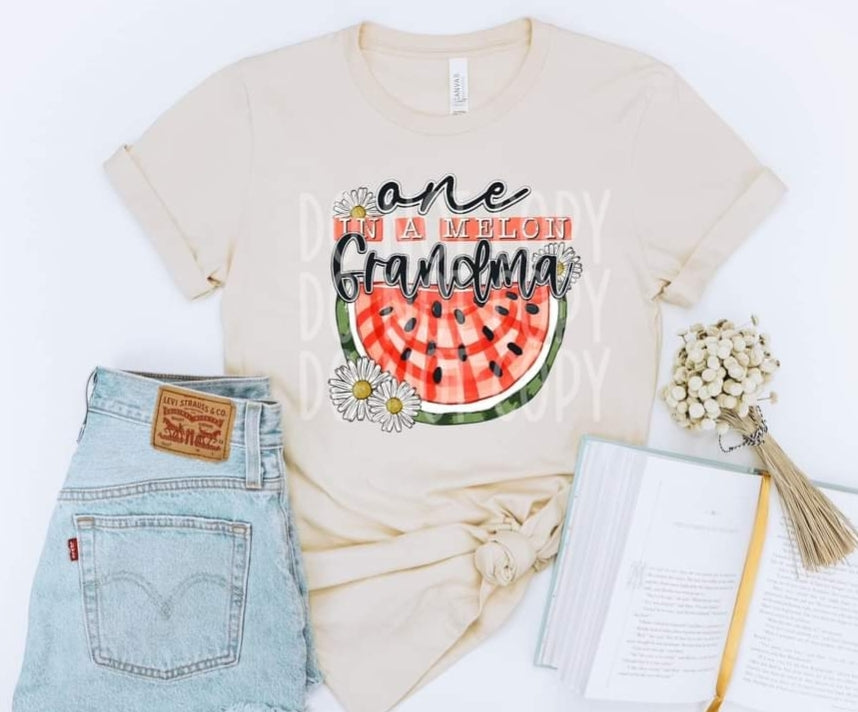 One In A Melon Grandma Tee