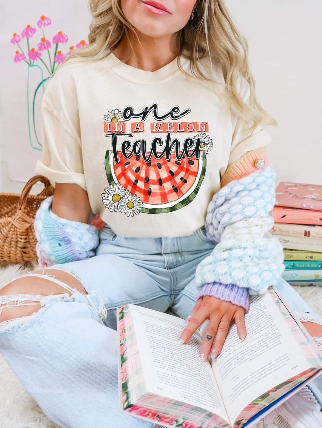 One In A Melon Teacher Tee