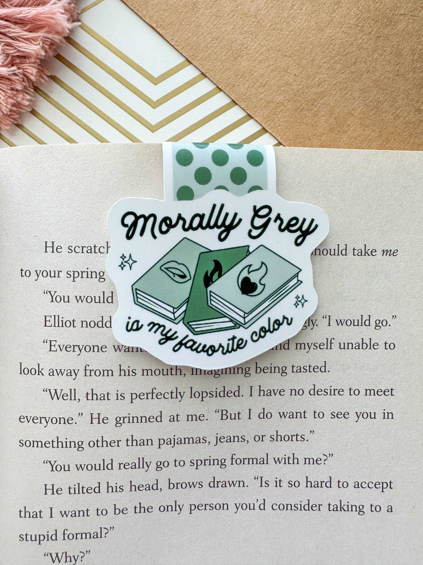 Morally Grey Is My Favorite Color Cute Magnetic Bookmark