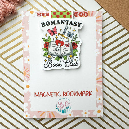 Romantasy Book Club Fantasy Cute Magnetic Bookmark