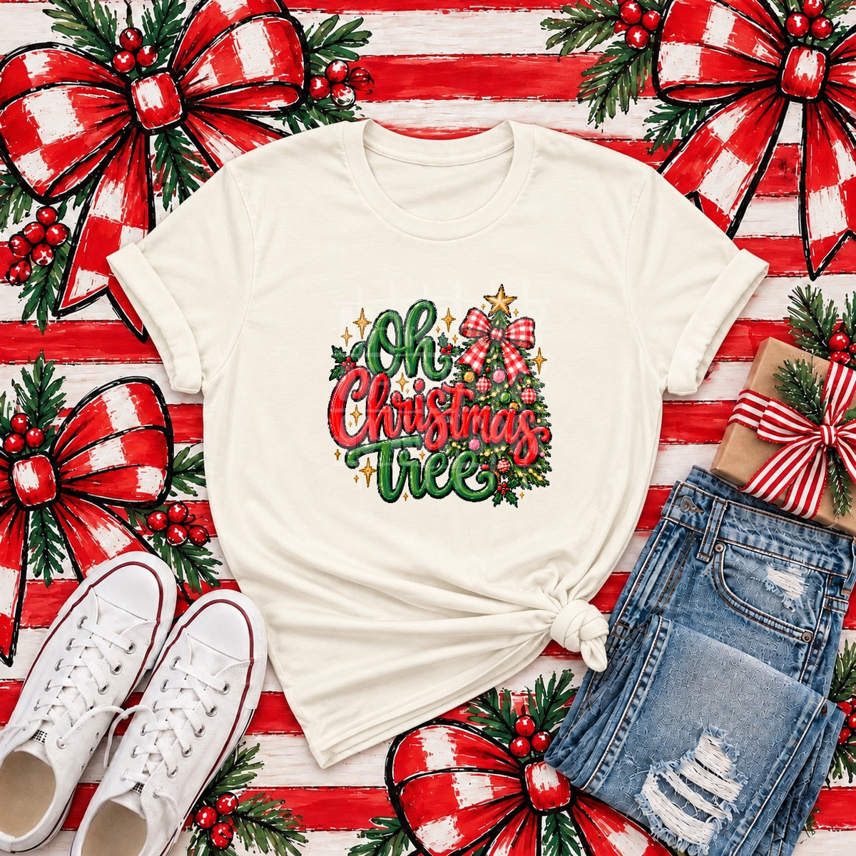 Oh Christmas Tree Graphic Tee product mockup