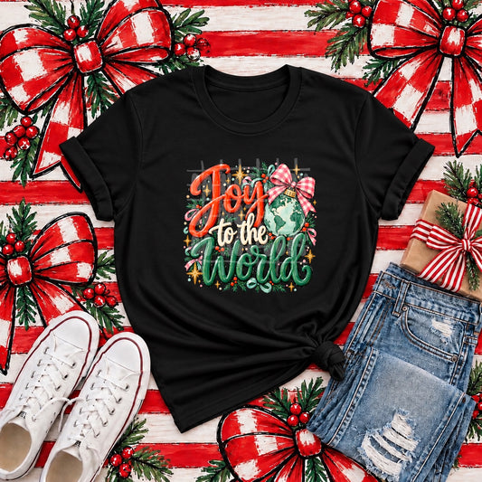 Joy to the World Graphic Tee mockup