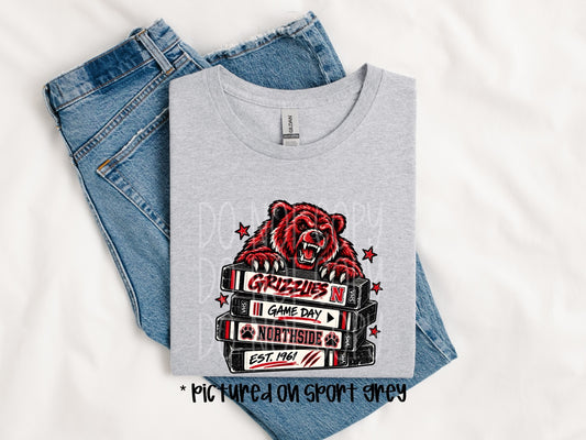 Northside Grizzlies VHS Game Day spirit wear mockup